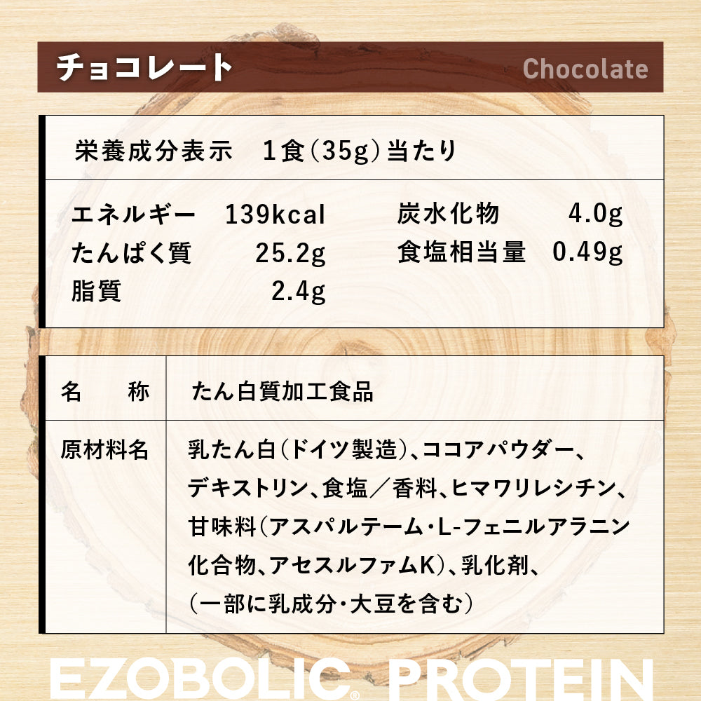 EZOBOLICプロテイン WPC100%　チョコレート